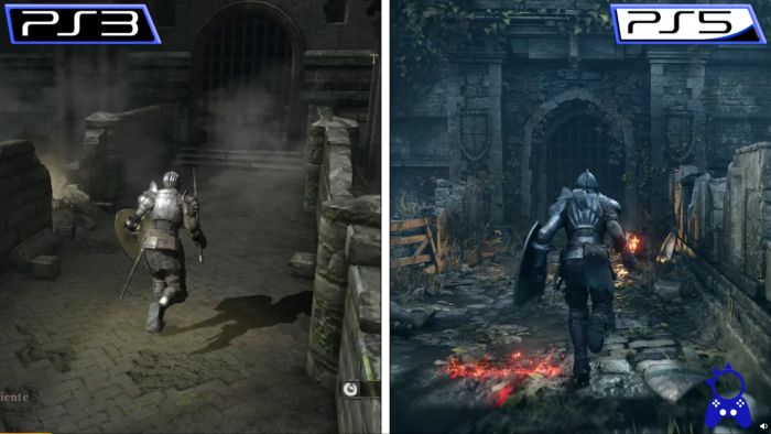恶魔之魂重制版PS5与PS3版画面对比