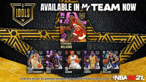 《NBA2K21》新IDOLS卡包内容一览