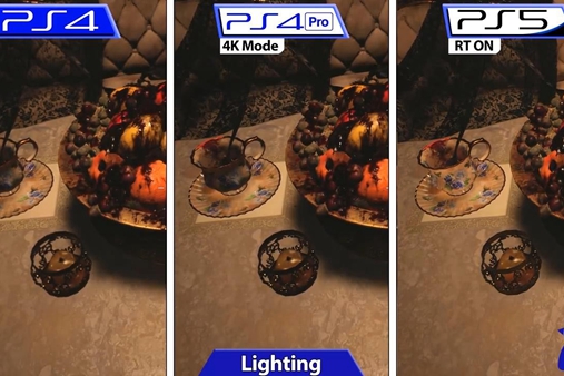 《生化危机8》城堡Demo PS5与PS4版画面对比