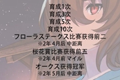 賽馬娘鳳凰任務條件一覽 オークス活動任務中文對照表